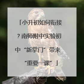 小升初如何衔接？南师附中实验初中“新掌门”带来“重要一课”