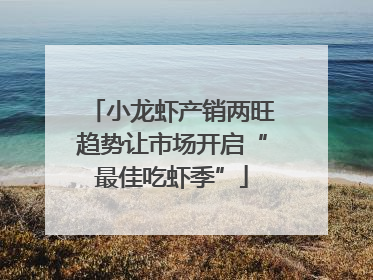 小龙虾产销两旺趋势让市场开启“最佳吃虾季”