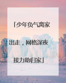 少年负气离家出走，网格深夜接力助归家