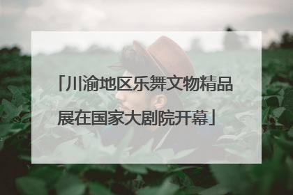 川渝地区乐舞文物精品展在国家大剧院开幕