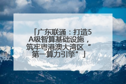 广东联通：打造5A级智算基础设施，筑牢粤港澳大湾区“第一算力引擎”