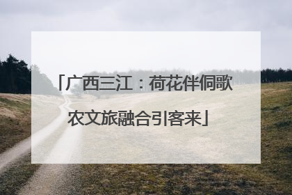 广西三江：荷花伴侗歌 农文旅融合引客来