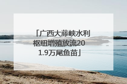 广西大藤峡水利枢纽增殖放流201.9万尾鱼苗