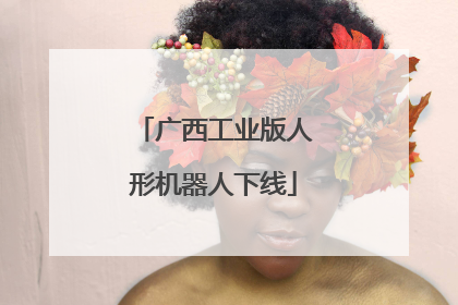 广西工业版人形机器人下线