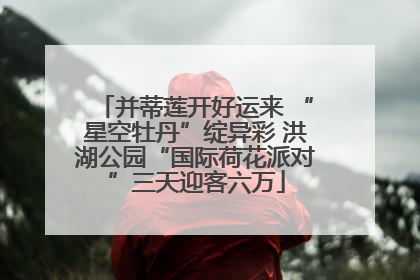并蒂莲开好运来 “星空牡丹”绽异彩 洪湖公园“国际荷花派对”三天迎客六万