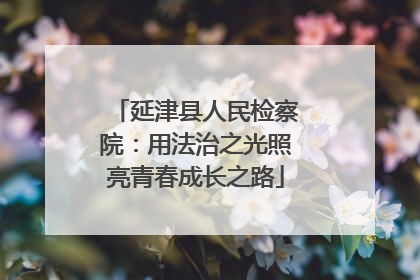 延津县人民检察院：用法治之光照亮青春成长之路