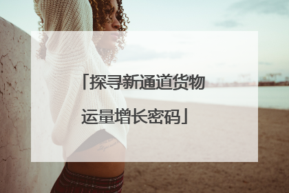 探寻新通道货物运量增长密码