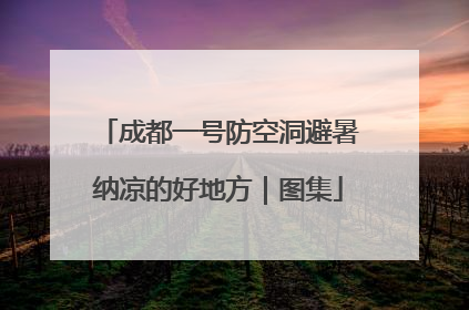 成都一号防空洞避暑纳凉的好地方｜图集