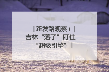 新发路观察+｜吉林“落子”盯住“超级引擎”