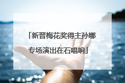 新晋梅花奖得主孙娜专场演出在石唱响