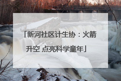 新河社区计生协：火箭升空 点亮科学童年