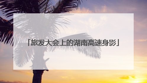 旅发大会上的湖南高速身影