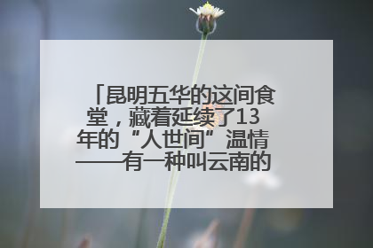 昆明五华的这间食堂，藏着延续了13年的“人世间”温情——有一种叫云南的生活之365天