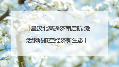 星汉北高遥济南启航 激活钢城低空经济新生态