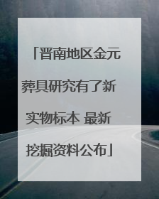 晋南地区金元葬具研究有了新实物标本 最新挖掘资料公布