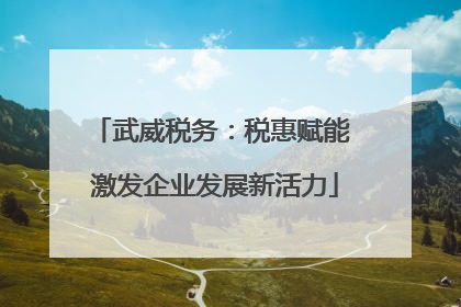 武威税务：税惠赋能 激发企业发展新活力