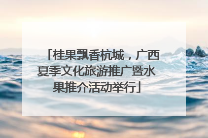 桂果飘香杭城，广西夏季文化旅游推广暨水果推介活动举行
