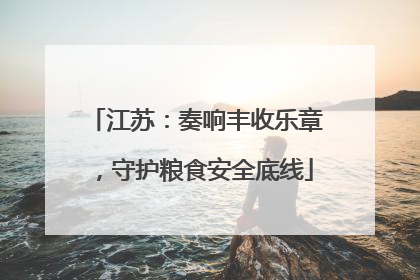 江苏：奏响丰收乐章，守护粮食安全底线