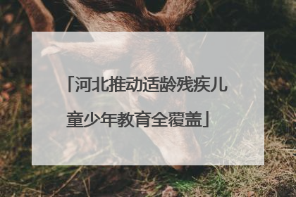 河北推动适龄残疾儿童少年教育全覆盖