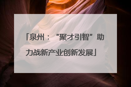 泉州：“聚才引智”助力战新产业创新发展