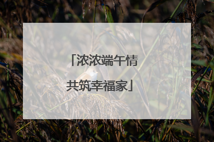 浓浓端午情 共筑幸福家