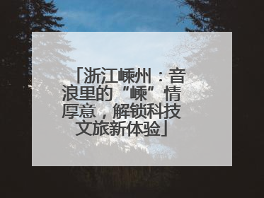 浙江嵊州：音浪里的“嵊”情厚意，解锁科技文旅新体验