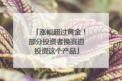 涨幅超过黄金！部分投资者换赛道投资这个产品