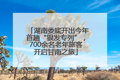 湖南娄底开出今年首趟“银发专列”，700余名老年旅客开启甘南之旅