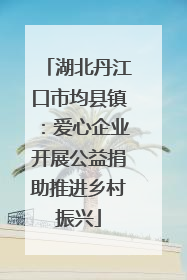 湖北丹江口市均县镇：爱心企业开展公益捐助推进乡村振兴