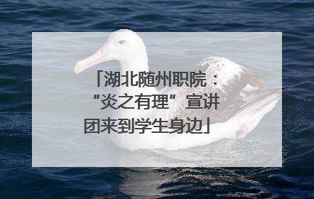 湖北随州职院：“炎之有理”宣讲团来到学生身边