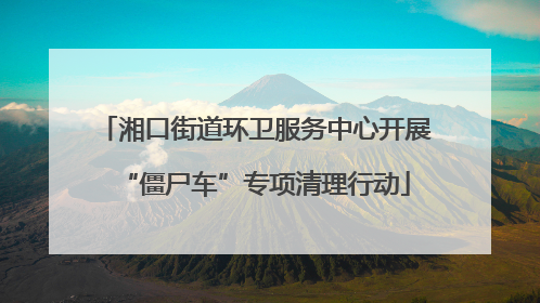 湘口街道环卫服务中心开展“僵尸车”专项清理行动