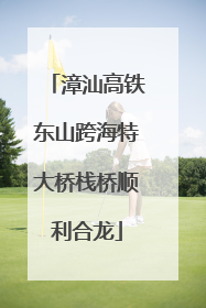 漳汕高铁东山跨海特大桥栈桥顺利合龙