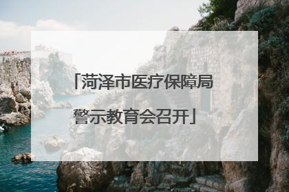 菏泽市医疗保障局警示教育会召开