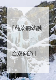 莼菜铺就融合双向道