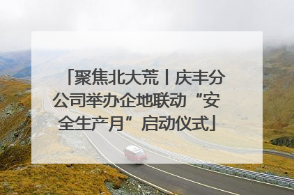 聚焦北大荒丨庆丰分公司举办企地联动“安全生产月”启动仪式