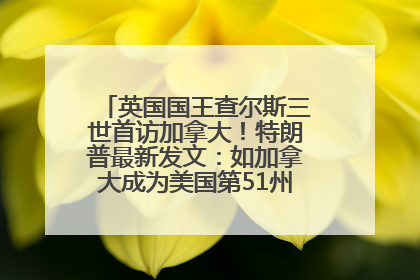 英国国王查尔斯三世首访加拿大！特朗普最新发文：如加拿大成为美国第51州可免费用“金穹”