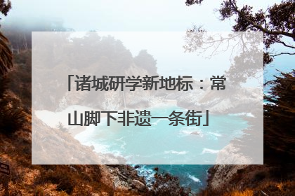 诸城研学新地标：常山脚下非遗一条街