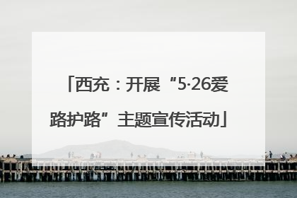 西充：开展“5·26爱路护路”主题宣传活动