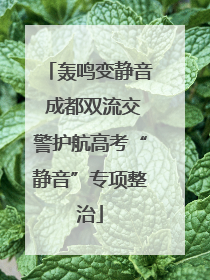 轰鸣变静音 成都双流交警护航高考“静音”专项整治