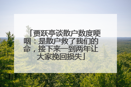 贾跃亭谈散户数度哽咽：是散户救了我们的命，接下来一到两年让大家挽回损失