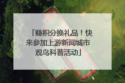 赚积分换礼品！快来参加上游新闻城市观鸟科普活动