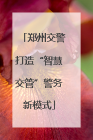 郑州交警打造“智慧交管”警务新模式