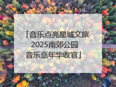 音乐点亮星城文旅 2025南郊公园音乐嘉年华收官