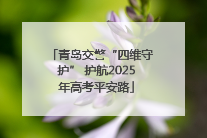 青岛交警“四维守护” 护航2025年高考平安路