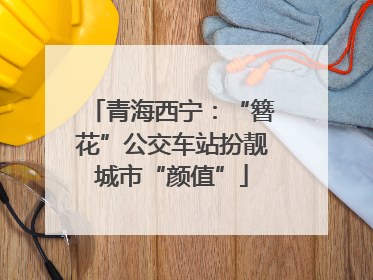 青海西宁：“簪花”公交车站扮靓城市“颜值”