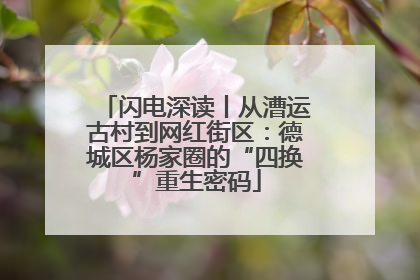 闪电深读丨从漕运古村到网红街区：德城区杨家圈的“四换”重生密码