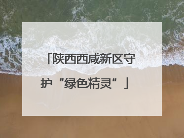 陕西西咸新区守护“绿色精灵”
