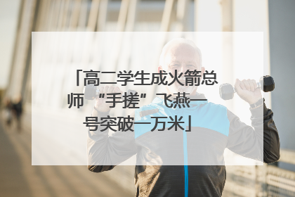高二学生成火箭总师 “手搓”飞燕一号突破一万米