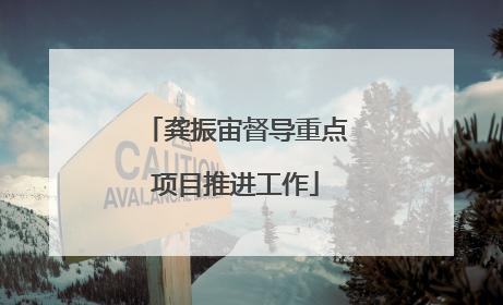 龚振宙督导重点项目推进工作