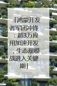 鸿蒙开发者军团冲锋：超3万应用加速开发，生态规模战进入关键期